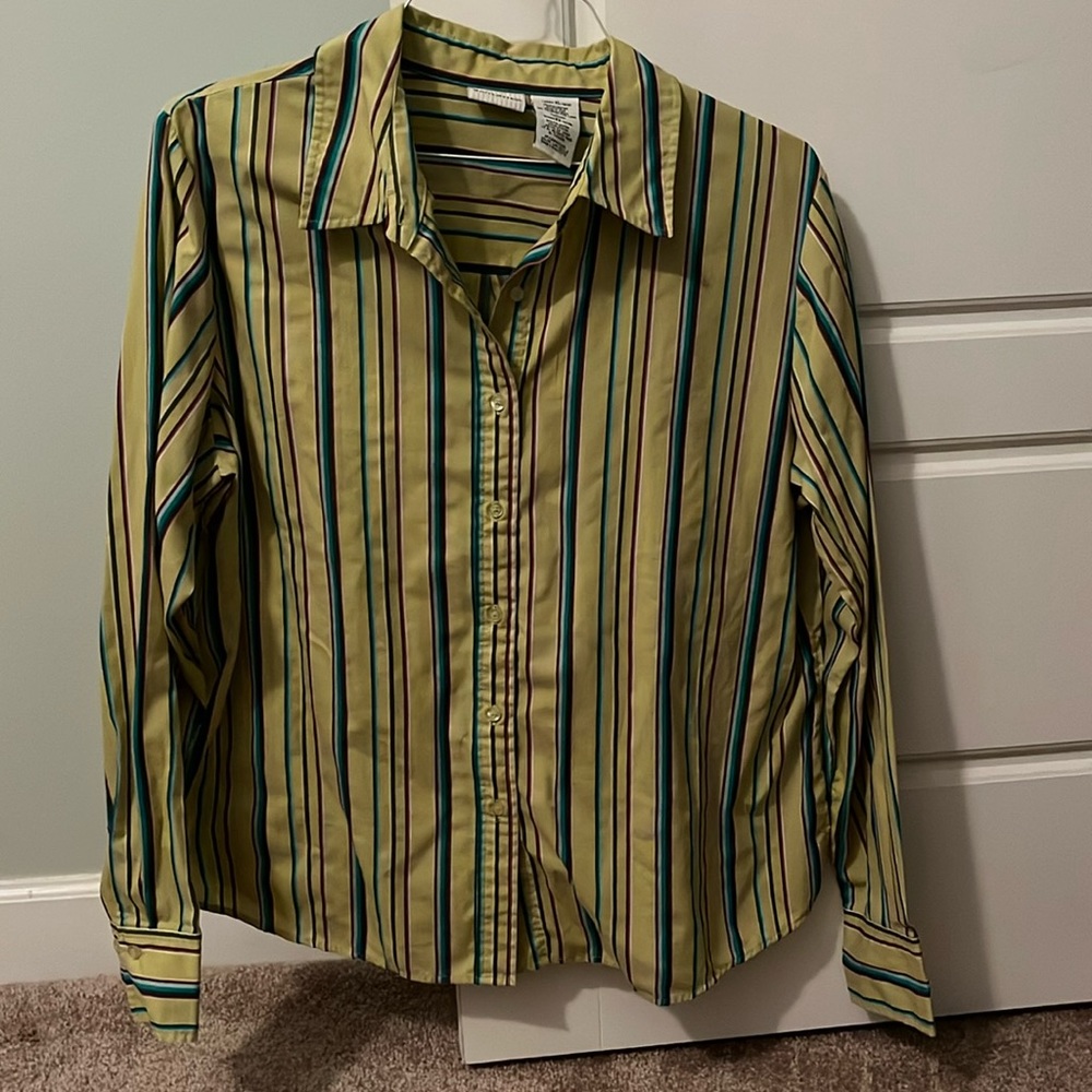 White Stag Women’s Button-Up Long Sleeve Shirt: XL